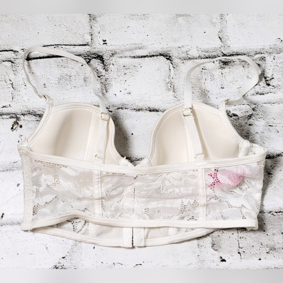 LA SENZA Lightly Lined White Bra Top - Picture 2 of 11